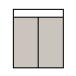 Double Door with Rectangular Transom