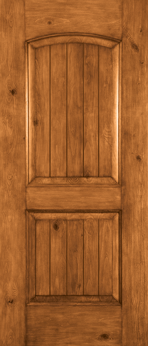 Rustic Knotty Alder 2-Panel - KA160