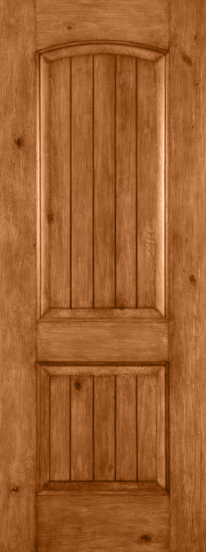 Rustic Knotty Alder 2-Panel - KA166