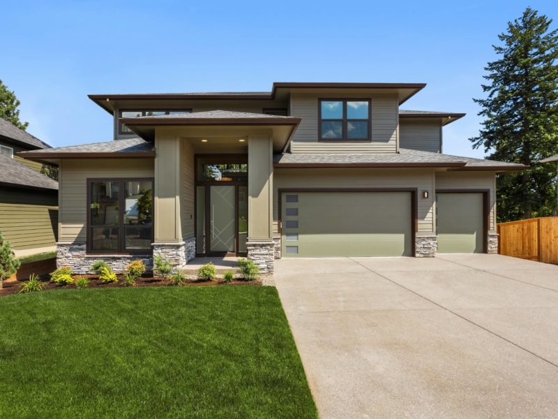 MG E614 Esperanza Contemporary Edge Smooth Stainless Inlay Evergreen Fog Horizontal Wide Angle