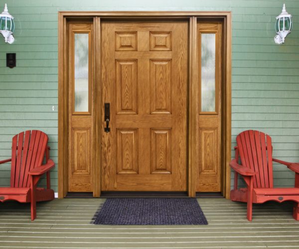 Beach/Cottage House Style. O277-Classic Oak-Harvest-MASTERGRAIN Door