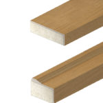 Brickmold with Woodgrain Fiberglass Cladding